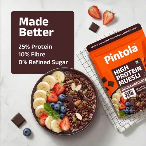 PINTOLA HI PROTEIN MUESLI DARK CHOCOLATE 1KG