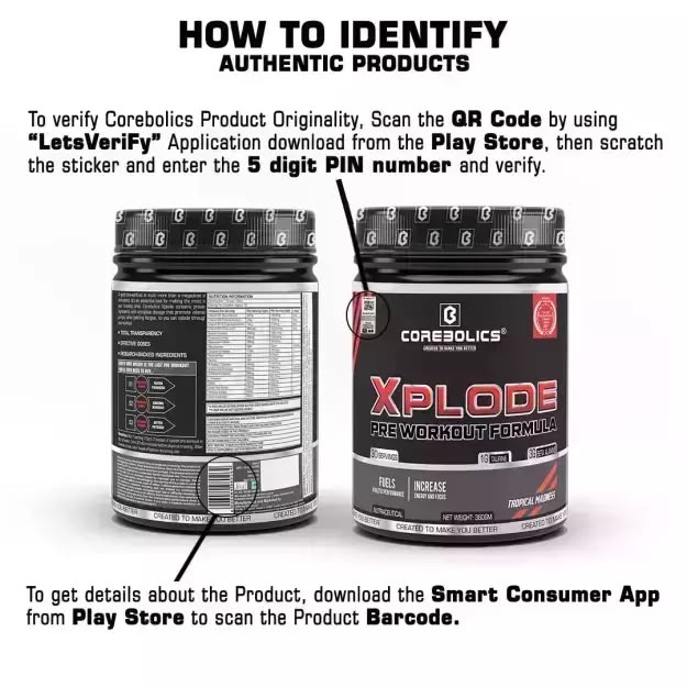 COREBOLIC XPLODE BLACK PREWORKOUT 360GM