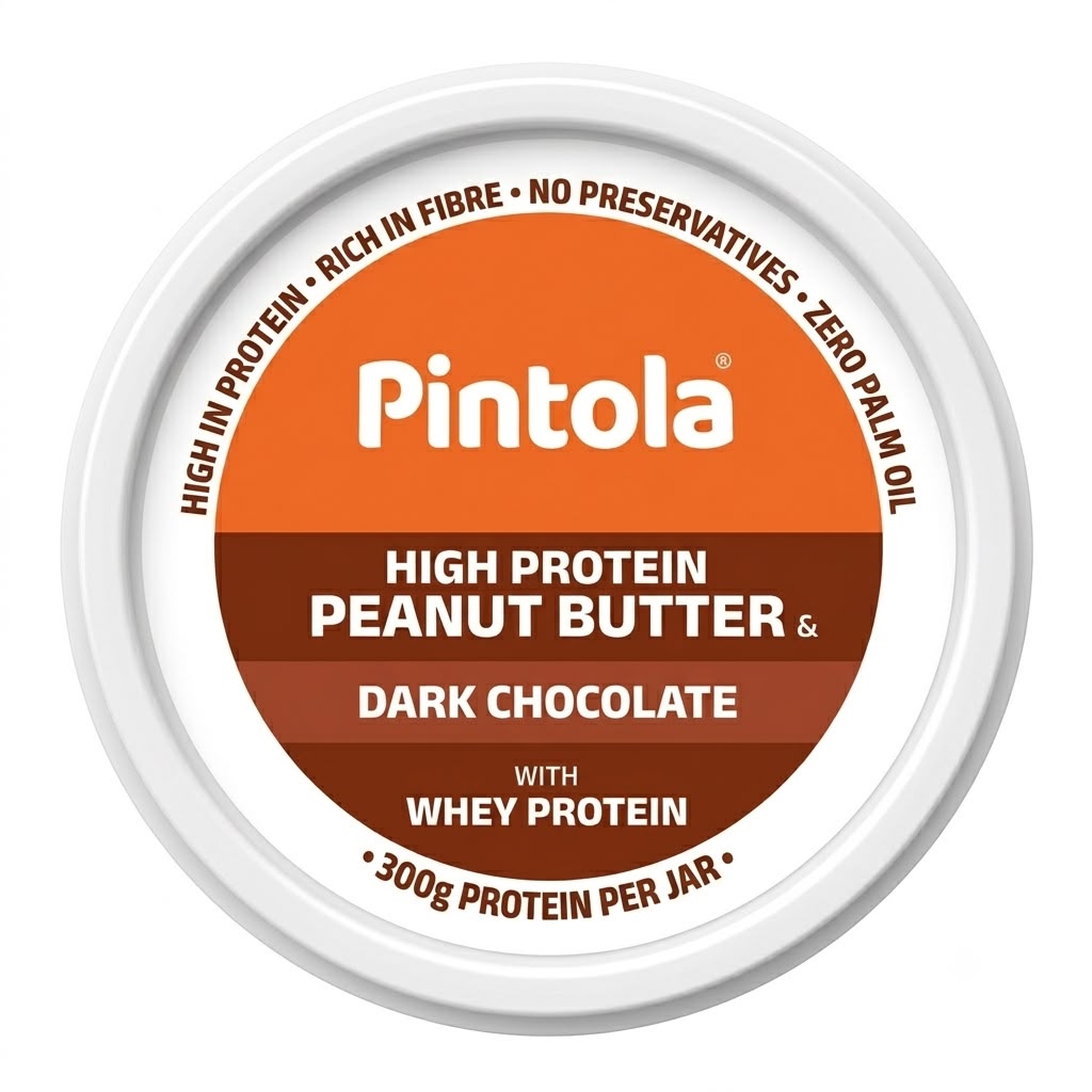 PINTOLA HI PROTEIN PEANUT BUTTER CRUNCHY 1KG CHOCOLATE
